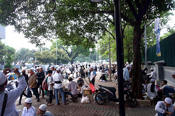 Protestors in Jakarta