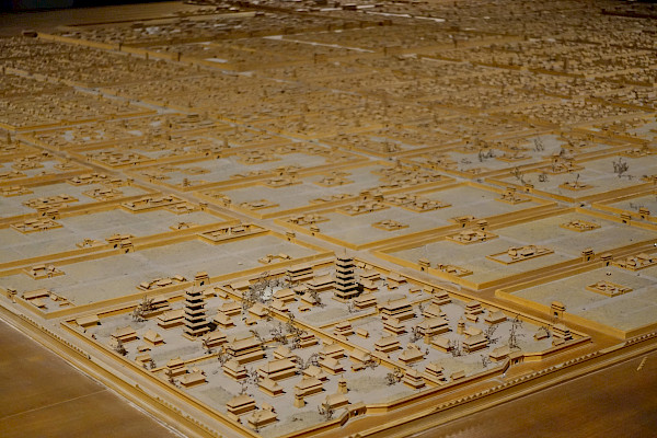Scale model of city